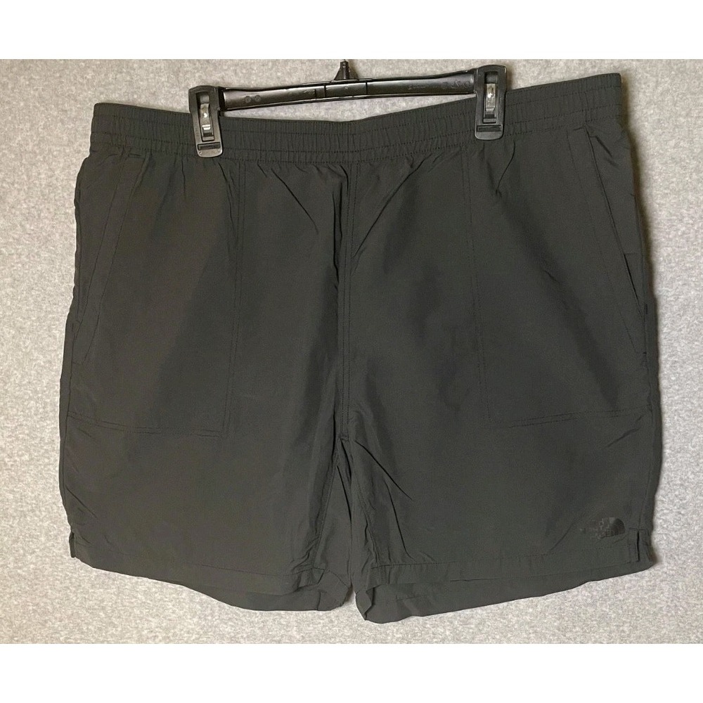 The North Face‎ Shorts Mens XXL Grey Elastic Waist Tie Nylon Athleisure